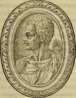 An illustration from Rime di Gio. Paolo Lomazi milanese pittore diuise in sette libri : nelle quali ad imitatione de i Grotteschi vsati da'pittori, ha cantato le lodi di Dio & de le cose sacre, di prencipi, di signori, & huomini letterati, di pittori, scoltori, & architetti : et poi studiosamente senza alcun certo ordine, e legge accoppiato insieme vari & diuersi concetti tolti da filosofi, historici, poeti, & da altri scrittori : dove si viene a dimostrare la diversità de gli studi, inclinationi, costumi, & capricci de gli huomini di qualunque stato & professione ; et però intitolate grotteschi, non solo deletteuoli per la varietà de le inuentioni, mà vtili ancora per la moralità che vi si contiene : con la vita del avttore descritta da lui stesso in rime sciolte (1587)