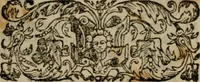 An illustration from Il riposo di Raffaello Borghini, in cvi della pittvra, e della scultura si fauella, de' piu illustri pittori, e scultori, e delle piu famose opere loro si fa mentione; e le cose principali appartenenti à dette arti s'insegnano (1584)
