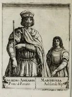 An illustration from Ritratti de sermi. principi d'Este sigri. di Ferrara : con l'aggionta de loro fatti più memorabili ridotti in sommario (1641)