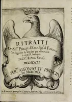 Picture 1 of 19 from Ritratti de sermi. principi d'Este sigri. di Ferrara : con l'aggionta de loro fatti più memorabili ridotti in sommario (1641), leaf 3