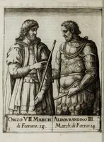 An illustration from Ritratti de sermi. principi d'Este sigri. di Ferrara : con l'aggionta de loro fatti più memorabili ridotti in sommario (1641)