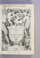 Picture 1 of 23 from Ritratti et elogii di capitani illustri : che ne' secoli moderni hanno gloriosamente guerreggiato. (1647), leaf 5