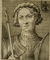 An illustration from Ritratti et elogij di capitani illustri : che ne' secoli moderni hanno gloriosamente guerreggiato (1647)