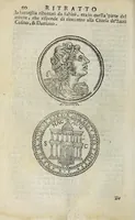 Picture 7 of 25 from Ritratto di Roma antica : nel quale sono figurati i principali tempij, teatri, anfiteatri, cerchi, naumachie, archi trionfali, curie, basiliche, colonne, ordine del trionfo, dignità militari, e ciuili, riti, cerimonie, medaglie, & altre cose notabili : con le vite, & effigie de primi rè di essa, e dichiarationi di Bartolomeo Marliani milanese e d'altri autori (1633), leaf 114