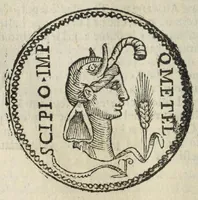 An illustration from Ritratto di Roma antica : nel quale sono figurati i principali tempij, teatri, anfiteatri, cerchi, naumachie, archi trionfali, curie, basiliche, colonne, ordine del trionfo, dignità militari, e ciuili, riti, cerimonie, medaglie, & altre cose notabili : con le vite, & effigie de primi rè di essa, e dichiarationi di Bartolomeo Marliani milanese e d'altri autori (1633)