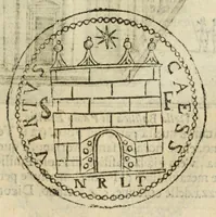 Picture 18 of 25 from Ritratto di Roma antica : nel quale sono figurati i principali tempij, teatri, anfiteatri, cerchi, naumachie, archi trionfali, curie, basiliche, colonne, ordine del trionfo, dignità militari, e ciuili, riti, cerimonie, medaglie, & altre cose notabili : con le vite, & effigie de primi rè di essa, e dichiarationi di Bartolomeo Marliani milanese e d'altri autori (1633), leaf 285