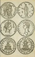 An illustration from Ritratto di Roma antica : nel quale sono figurati i principali tempij, teatri, anfiteatri, cerchi, naumachie, archi trionfali, curie, basiliche, colonne, ordine del trionfo, dignità militari, e ciuili, riti, cerimonie, medaglie, & altre cose notabili : con le vite, & effigie de primi rè di essa, e dichiarationi di Bartolomeo Marliani milanese e d'altri autori (1633)
