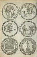An illustration from Ritratto di Roma antica : nel quale sono figurati i principali tempij, teatri, anfiteatri, cerchi, naumachie, archi trionfali, curie, basiliche, colonne, ordine del trionfo, dignità militari, e ciuili, riti, cerimonie, medaglie, & altre cose notabili : con le vite, & effigie de primi rè di essa, e dichiarationi di Bartolomeo Marliani milanese e d'altri autori (1633)