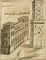 Picture 69 of 250 from Ritratto di Roma antica : nel qvale sono figvrati i principali tempij, theatri, anfiteatri, cerchi, naumachie, archi trionfali, curie, basiliche, colonne, ordine del trionfo, dignita militari, e ciuili, riti cerimonie, & altre cose notabili : aggiuntoui di nuouo le vite, & effigie de' primi rè di essa, e le grandezze dell'Imperio Romano, con l'esplicationi istoriche de' piu celebri antiquarij (1654), leaf 117