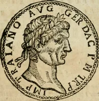 An illustration from Ritratto di Roma antica : nel qvale sono figvrati i principali tempij, theatri, anfiteatri, cerchi, naumachie, archi trionfali, curie, basiliche, colonne, ordine del trionfo, dignita militari, e ciuili, riti cerimonie, & altre cose notabili : aggiuntoui di nuouo le vite, & effigie de' primi rè di essa, e le grandezze dell'Imperio Romano, con l'esplicationi istoriche de' piu celebri antiquarij (1654)