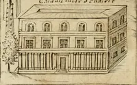 Picture 93 of 250 from Ritratto di Roma antica : nel qvale sono figvrati i principali tempij, theatri, anfiteatri, cerchi, naumachie, archi trionfali, curie, basiliche, colonne, ordine del trionfo, dignita militari, e ciuili, riti cerimonie, & altre cose notabili : aggiuntoui di nuouo le vite, & effigie de' primi rè di essa, e le grandezze dell'Imperio Romano, con l'esplicationi istoriche de' piu celebri antiquarij (1654), leaf 145