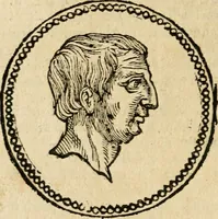 An illustration from Ritratto di Roma antica : nel qvale sono figvrati i principali tempij, theatri, anfiteatri, cerchi, naumachie, archi trionfali, curie, basiliche, colonne, ordine del trionfo, dignita militari, e ciuili, riti cerimonie, & altre cose notabili : aggiuntoui di nuouo le vite, & effigie de' primi rè di essa, e le grandezze dell'Imperio Romano, con l'esplicationi istoriche de' piu celebri antiquarij (1654)