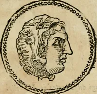 An illustration from Ritratto di Roma antica : nel qvale sono figvrati i principali tempij, theatri, anfiteatri, cerchi, naumachie, archi trionfali, curie, basiliche, colonne, ordine del trionfo, dignita militari, e ciuili, riti cerimonie, & altre cose notabili : aggiuntoui di nuouo le vite, & effigie de' primi rè di essa, e le grandezze dell'Imperio Romano, con l'esplicationi istoriche de' piu celebri antiquarij (1654)