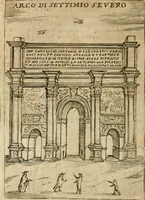 Picture 123 of 250 from Ritratto di Roma antica : nel qvale sono figvrati i principali tempij, theatri, anfiteatri, cerchi, naumachie, archi trionfali, curie, basiliche, colonne, ordine del trionfo, dignita militari, e ciuili, riti cerimonie, & altre cose notabili : aggiuntoui di nuouo le vite, & effigie de' primi rè di essa, e le grandezze dell'Imperio Romano, con l'esplicationi istoriche de' piu celebri antiquarij (1654), leaf 181
