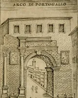 Picture 132 of 250 from Ritratto di Roma antica : nel qvale sono figvrati i principali tempij, theatri, anfiteatri, cerchi, naumachie, archi trionfali, curie, basiliche, colonne, ordine del trionfo, dignita militari, e ciuili, riti cerimonie, & altre cose notabili : aggiuntoui di nuouo le vite, & effigie de' primi rè di essa, e le grandezze dell'Imperio Romano, con l'esplicationi istoriche de' piu celebri antiquarij (1654), leaf 192