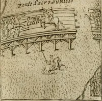 Picture 146 of 250 from Ritratto di Roma antica : nel qvale sono figvrati i principali tempij, theatri, anfiteatri, cerchi, naumachie, archi trionfali, curie, basiliche, colonne, ordine del trionfo, dignita militari, e ciuili, riti cerimonie, & altre cose notabili : aggiuntoui di nuouo le vite, & effigie de' primi rè di essa, e le grandezze dell'Imperio Romano, con l'esplicationi istoriche de' piu celebri antiquarij (1654), leaf 220