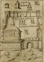 An illustration from Ritratto di Roma antica : nel qvale sono figvrati i principali tempij, theatri, anfiteatri, cerchi, naumachie, archi trionfali, curie, basiliche, colonne, ordine del trionfo, dignita militari, e ciuili, riti cerimonie, & altre cose notabili : aggiuntoui di nuouo le vite, & effigie de' primi rè di essa, e le grandezze dell'Imperio Romano, con l'esplicationi istoriche de' piu celebri antiquarij (1654)