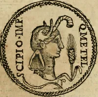 An illustration from Ritratto di Roma antica : nel qvale sono figvrati i principali tempij, theatri, anfiteatri, cerchi, naumachie, archi trionfali, curie, basiliche, colonne, ordine del trionfo, dignita militari, e ciuili, riti cerimonie, & altre cose notabili : aggiuntoui di nuouo le vite, & effigie de' primi rè di essa, e le grandezze dell'Imperio Romano, con l'esplicationi istoriche de' piu celebri antiquarij (1654)