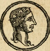 An illustration from Ritratto di Roma antica : nel qvale sono figvrati i principali tempij, theatri, anfiteatri, cerchi, naumachie, archi trionfali, curie, basiliche, colonne, ordine del trionfo, dignita militari, e ciuili, riti cerimonie, & altre cose notabili : aggiuntoui di nuouo le vite, & effigie de' primi rè di essa, e le grandezze dell'Imperio Romano, con l'esplicationi istoriche de' piu celebri antiquarij (1654)