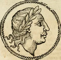 An illustration from Ritratto di Roma antica : nel qvale sono figvrati i principali tempij, theatri, anfiteatri, cerchi, naumachie, archi trionfali, curie, basiliche, colonne, ordine del trionfo, dignita militari, e ciuili, riti cerimonie, & altre cose notabili : aggiuntoui di nuouo le vite, & effigie de' primi rè di essa, e le grandezze dell'Imperio Romano, con l'esplicationi istoriche de' piu celebri antiquarij (1654)