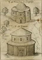An illustration from Ritratto di Roma antica : nel qvale sono figvrati i principali tempij, theatri, anfiteatri, cerchi, naumachie, archi trionfali, curie, basiliche, colonne, ordine del trionfo, dignita militari, e ciuili, riti cerimonie, & altre cose notabili : aggiuntoui di nuouo le vite, & effigie de' primi rè di essa, e le grandezze dell'Imperio Romano, con l'esplicationi istoriche de' piu celebri antiquarij (1654)