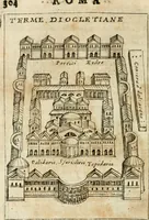 Picture 216 of 250 from Ritratto di Roma antica : nel qvale sono figvrati i principali tempij, theatri, anfiteatri, cerchi, naumachie, archi trionfali, curie, basiliche, colonne, ordine del trionfo, dignita militari, e ciuili, riti cerimonie, & altre cose notabili : aggiuntoui di nuouo le vite, & effigie de' primi rè di essa, e le grandezze dell'Imperio Romano, con l'esplicationi istoriche de' piu celebri antiquarij (1654), leaf 321
