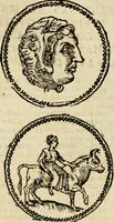 An illustration from Ritratto di Roma antica : nel qvale sono figvrati i principali tempij, theatri, anfiteatri, cerchi, naumachie, archi trionfali, curie, basiliche, colonne, ordine del trionfo, dignita militari, e ciuili, riti cerimonie, & altre cose notabili : aggiuntoui di nuouo le vite, & effigie de' primi rè di essa, e le grandezze dell'Imperio Romano, con l'esplicationi istoriche de' piu celebri antiquarij (1654)