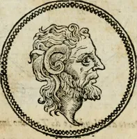 An illustration from Ritratto di Roma antica : nel qvale sono figvrati i principali tempij, theatri, anfiteatri, cerchi, naumachie, archi trionfali, curie, basiliche, colonne, ordine del trionfo, dignita militari, e ciuili, riti cerimonie, & altre cose notabili : aggiuntoui di nuouo le vite, & effigie de' primi rè di essa, e le grandezze dell'Imperio Romano, con l'esplicationi istoriche de' piu celebri antiquarij (1654)