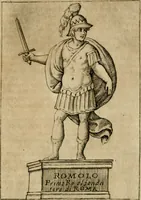 An illustration from Ritratto di Roma antica : nel qvale sono figvrati i principali tempij, theatri, anfiteatri, cerchi, naumachie, archi trionfali, curie, basiliche, colonne, ordine del trionfo, dignita militari, e ciuili, riti cerimonie, & altre cose notabili : aggiuntoui di nuouo le vite, & effigie de' primi rè di essa, e le grandezze dell'Imperio Romano, con l'esplicationi istoriche de' piu celebri antiquarij (1654)