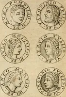 An illustration from Ritratto di Roma antica : nel qvale sono figvrati i principali tempij, theatri, anfiteatri, cerchi, naumachie, archi trionfali, curie, basiliche, colonne, ordine del trionfo, dignita militari, e ciuili, riti cerimonie, & altre cose notabili : aggiuntoui di nuouo le vite, & effigie de' primi rè di essa, e le grandezze dell'Imperio Romano, con l'esplicationi istoriche de' piu celebri antiquarij (1654)