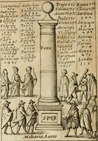 Picture 39 of 250 from Ritratto di Roma antica : nel qvale sono figvrati i principali tempij, theatri, anfiteatri, cerchi, naumachie, archi trionfali, curie, basiliche, colonne, ordine del trionfo, dignita militari, e ciuili, riti cerimonie, & altre cose notabili : aggiuntoui di nuouo le vite, & effigie de' primi rè di essa, e le grandezze dell'Imperio Romano, con l'esplicationi istoriche de' piu celebri antiquarij (1654), leaf 79