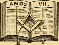 Picture 28 of 137 from Rituals of freemasonry: comprising the degrees of Entered apprentice, Fellow craft, and Master mason, in the lodge; (1870), leaf 108