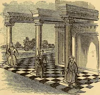 An illustration from Rituals of freemasonry: comprising the degrees of Entered apprentice, Fellow craft, and Master mason, in the lodge; (1870)