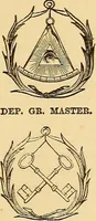 An illustration from Rituals of freemasonry: comprising the degrees of Entered apprentice, Fellow craft, and Master mason, in the lodge; (1870)