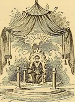 An illustration from Rituals of freemasonry: comprising the degrees of Entered apprentice, Fellow craft, and Master mason, in the lodge; (1870)
