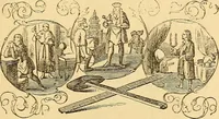 An illustration from Rituals of freemasonry: comprising the degrees of Entered apprentice, Fellow craft, and Master mason, in the lodge; (1870)