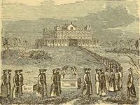 An illustration from Rituals of freemasonry: comprising the degrees of Entered apprentice, Fellow craft, and Master mason, in the lodge; (1870)