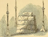 An illustration from Rituals of freemasonry: comprising the degrees of Entered apprentice, Fellow craft, and Master mason, in the lodge; (1870)