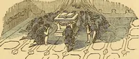 An illustration from Rituals of freemasonry: comprising the degrees of Entered apprentice, Fellow craft, and Master mason, in the lodge; (1870)