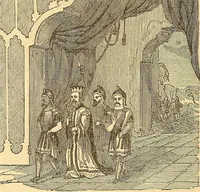 An illustration from Rituals of freemasonry: comprising the degrees of Entered apprentice, Fellow craft, and Master mason, in the lodge; (1870)