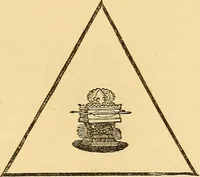 An illustration from Rituals of freemasonry: comprising the degrees of Entered apprentice, Fellow craft, and Master mason, in the lodge; (1870)
