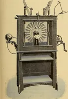 An illustration from Röntgenphotographie : Anleitung zu leicht auszuführenden Arbeiten mit statischer und galvanischer Elektrizität unter besonderer Berücksichtigung der Influenz-Elektrisiermaschine (1908)