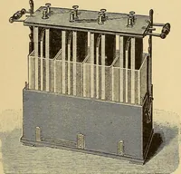 An illustration from Röntgenphotographie : Anleitung zu leicht auszuführenden Arbeiten mit statischer und galvanischer Elektrizität unter besonderer Berücksichtigung der Influenz-Elektrisiermaschine (1908)