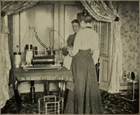 An illustration from Röntgentechniek : therapeutische beteekenis der "X" -stralen en der stoomen van hooge fréquentie (1904)