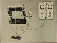 An illustration from Röntgentechniek : therapeutische beteekenis der "X" -stralen en der stoomen van hooge fréquentie (1904)