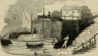 An illustration from The roads and railroads, vehicles, and modes of travelling, of ancient and modern countries; with accounts of bridges, tunnels, and canals, in various parts of the world .. (1839)
