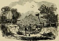 An illustration from The roads and railroads, vehicles, and modes of travelling, of ancient and modern countries; with accounts of bridges, tunnels, and canals, in various parts of the world .. (1839)