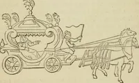 An illustration from The roads and railroads, vehicles, and modes of travelling, of ancient and modern countries; with accounts of bridges, tunnels, and canals, in various parts of the world .. (1839)