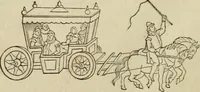 An illustration from The roads and railroads, vehicles, and modes of travelling, of ancient and modern countries; with accounts of bridges, tunnels, and canals, in various parts of the world .. (1839)