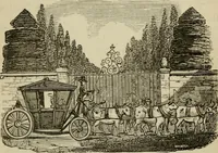 An illustration from The roads and railroads, vehicles, and modes of travelling, of ancient and modern countries; with accounts of bridges, tunnels, and canals, in various parts of the world .. (1839)